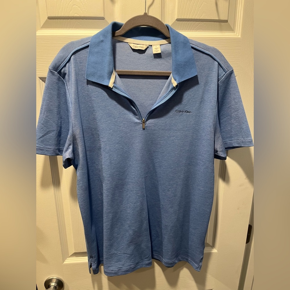 Mens Calvin Klein Zip polo